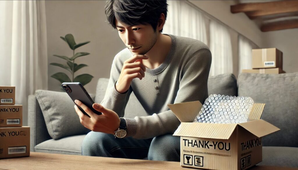 メルカリで商品が届いた時に購入者が送るお礼メッセージ例文集